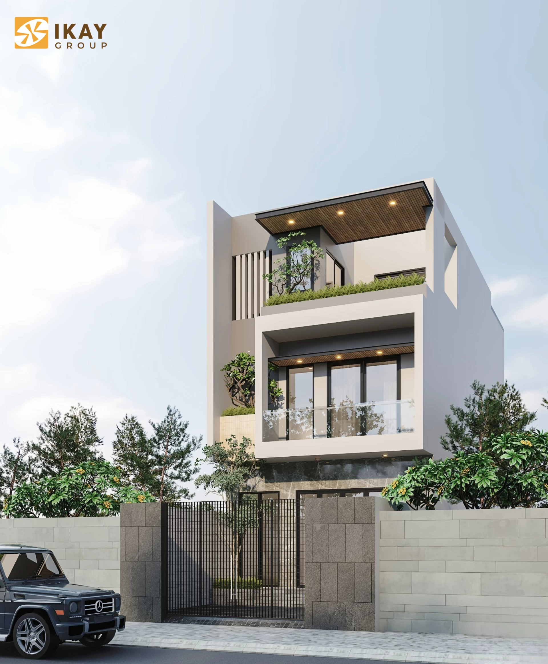 Combo thiết kế kiến trúc - nội thất nhà phố An Giang cho Ms. Diễm