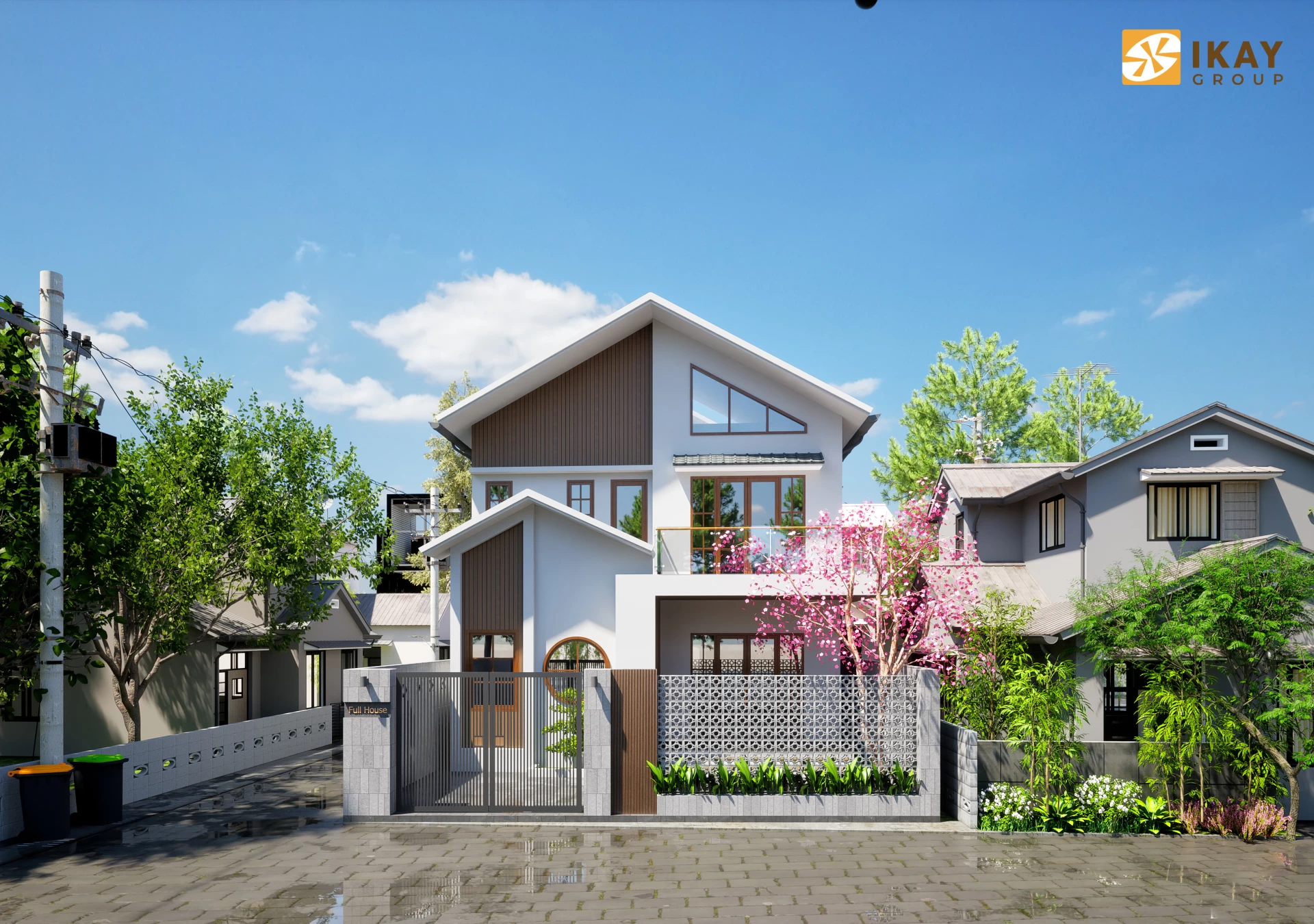 Dự án thiết kế kiến trúc nhà ở hiện đại cho anh Dương ở Hà Nam