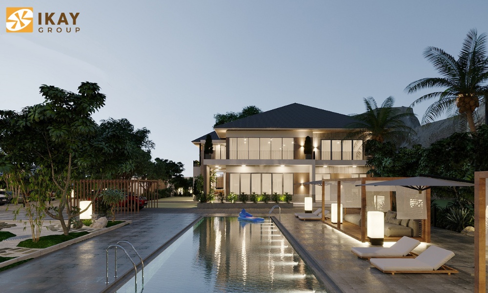Biệt thự hiện đại tại Đà Nẵng có khu hồ bơi là lựa chọn hàng đầu của các chủ đầu tư trước khi bắt tay vào xây dựng