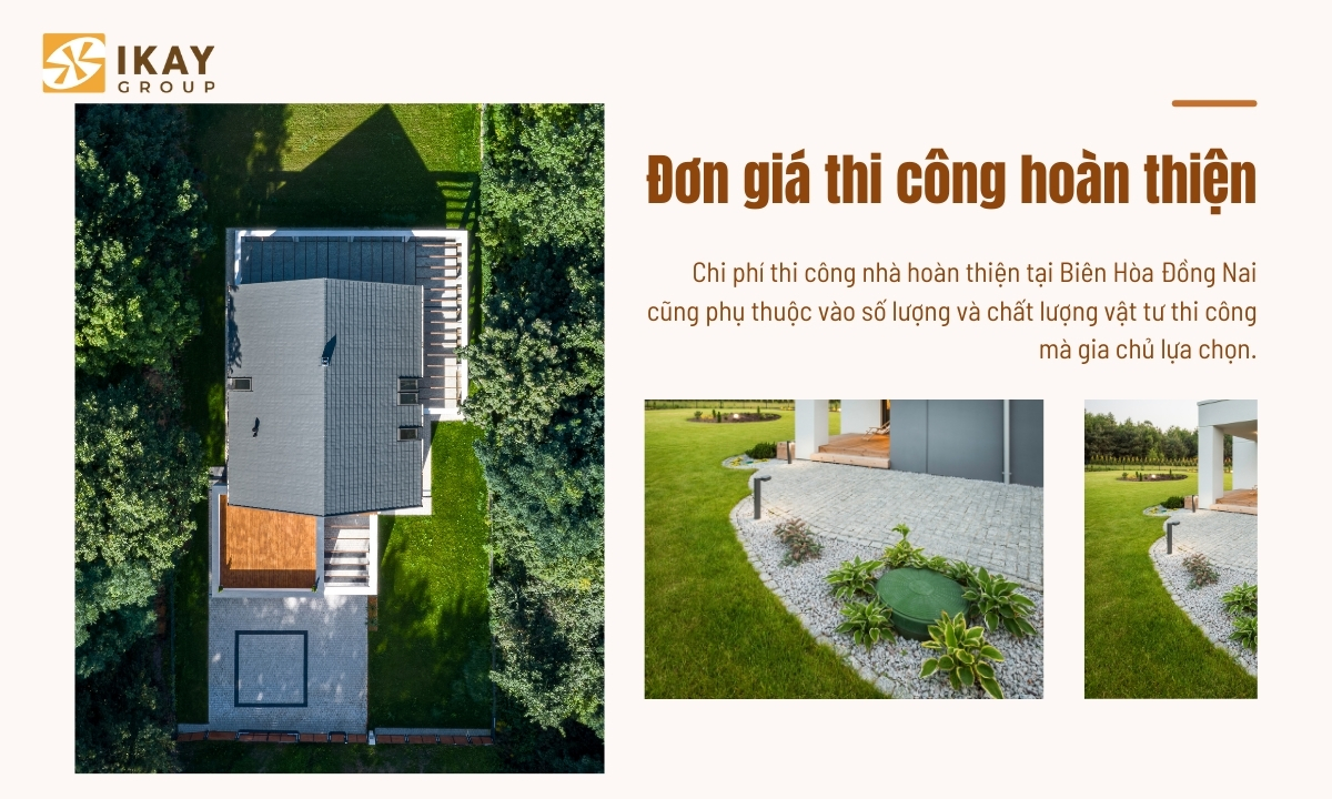 Chi phí thi công hoàn thiện nhà tại Biên Hòa Đồng Nai