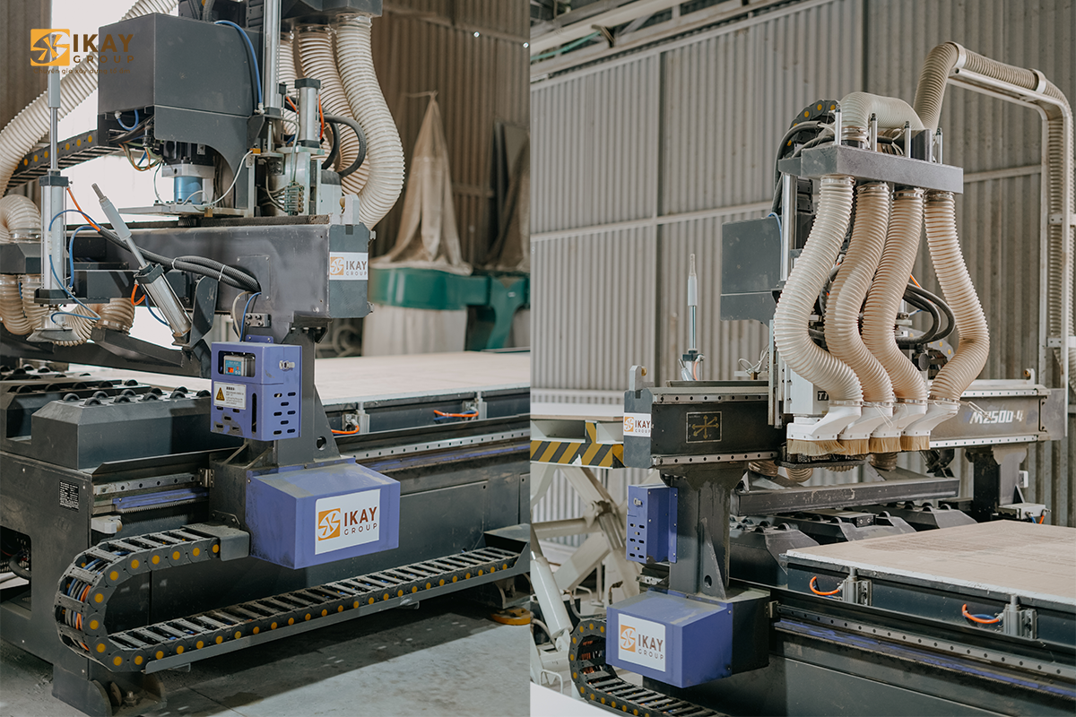 Xưởng sản xuất của Ikay hoạt động trên dây chuyền các trang thiết bị máy móc hiện đại tiên tiến