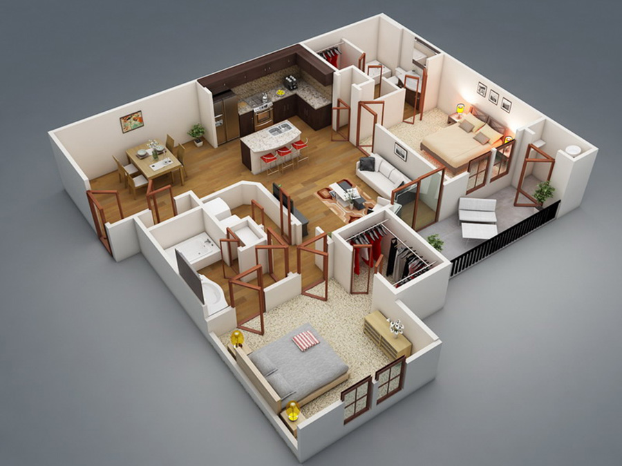 99+ Mẫu thiết kế nội thất chung cư 80m2 đẹp nhất năm 2024