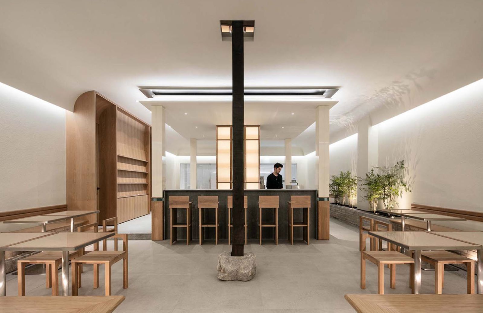 Thiết kế quán cafe đẹp theo phong cách Japandi