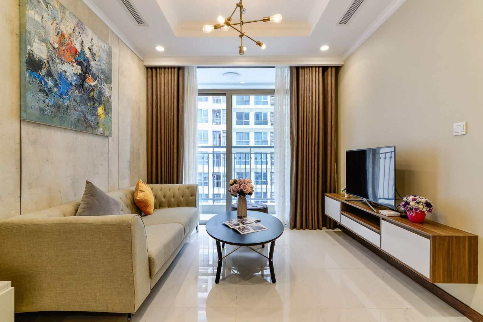 Thiết kế căn hộ chung cư 70m2 phong cách tối giản tập trung vào công năng