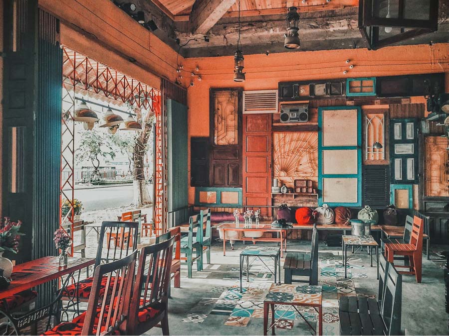 Thiết kế quán cà phê theo phong cách Vintage